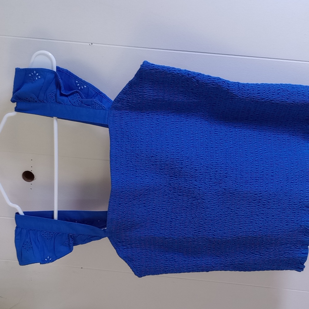 Old Navy fully smocked blue top size XL